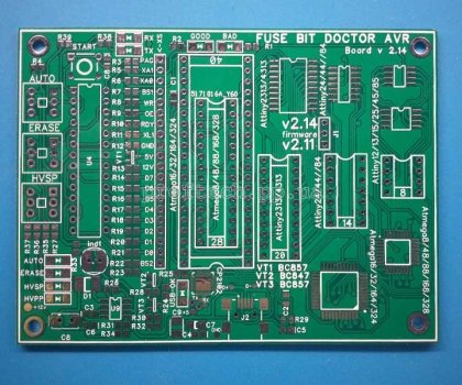 друкована плата atmega fusebit doctor