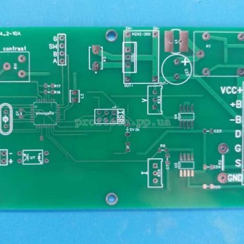 Друкована плата зарядного пристрою на atmega8