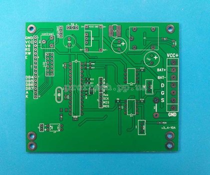 Друкована плата зарядного пристрою на atmega8