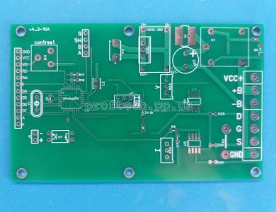 Друкована плата зарядного пристрою на atmega8